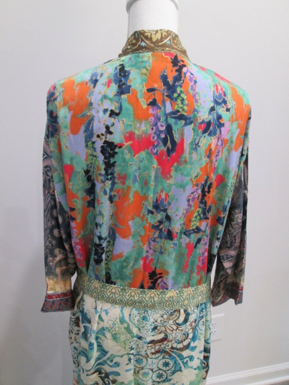 Karma Highway Printed Viscose Kimono – Made in India – NWT